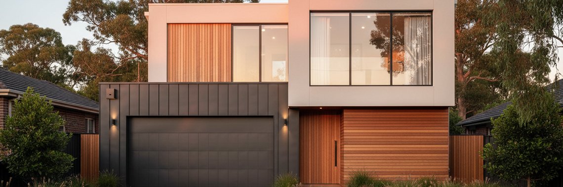 Home Facades Designs Builder Melbourne: Soft Contemporary