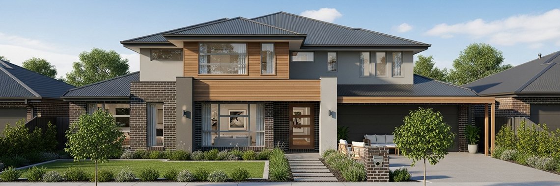 Double Storey House Facade Rockbank: Choosing the Perfect Color Palette