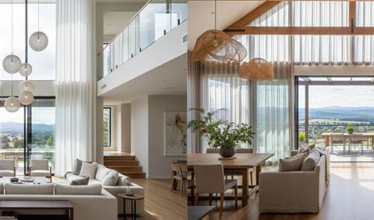 Custom Home Builder Gisborne: Using Raked Ceilings and Grand Voids to Bring the Outdoors In