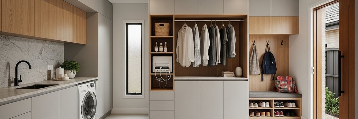 Custom Home Design Fraser Rise: The Rise of the "Super-Laundry" and Integrated Mudrooms