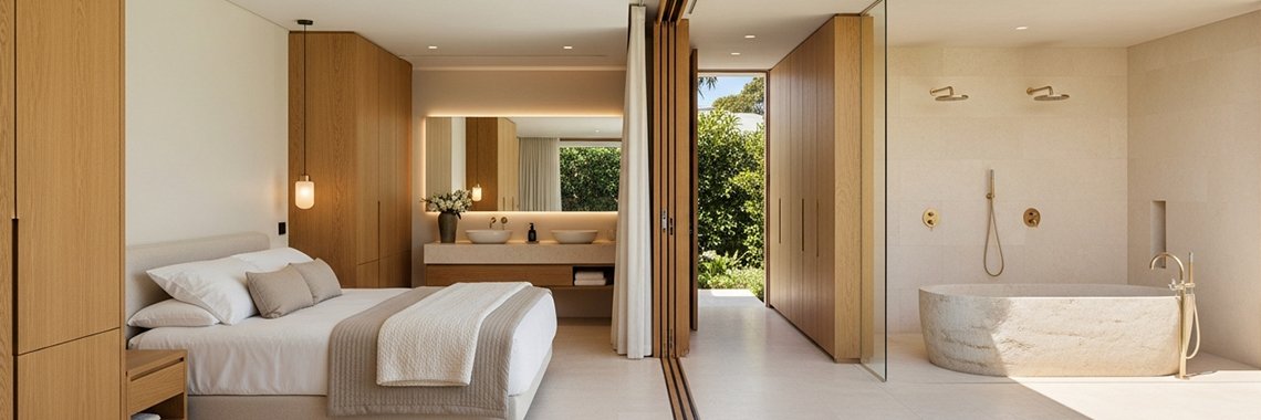 Luxury Home Builders Melbourne: Bringing the "Aman Resort" Vibe to Residential Primary Suites