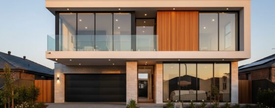 Double Storey House Facade Lara Floating Upper Floor Elegance